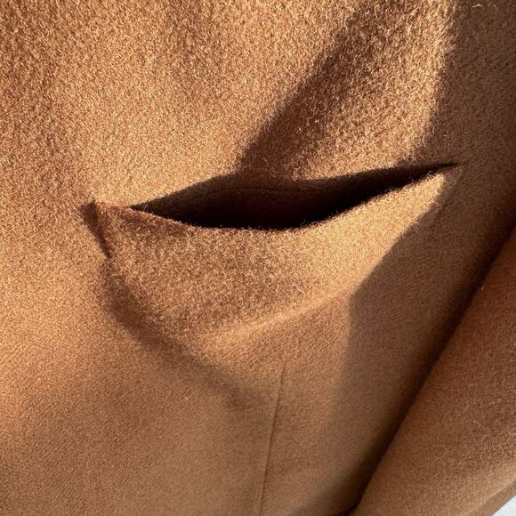 VINTAGE Z CLOTHING BRENTWOOD CALIFORNIA MENS 46” COGNAC BROWN WOOL BLEND BLAZER - Picture 4 of 13